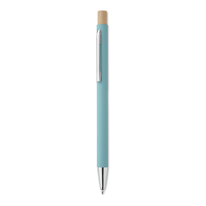 Stylo bille personnalisé aluminium recyclé Bergamo bleu bébé